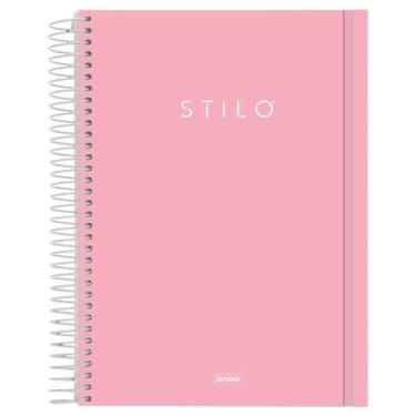 Imagem de Caderno Universitário 1M PP 80F Stilo Rosa Pastel 6886277 - Jandaia, U