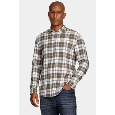 Imagem de Camisa Aramis Manga Longa Slim Xadrez Verde-Masculino