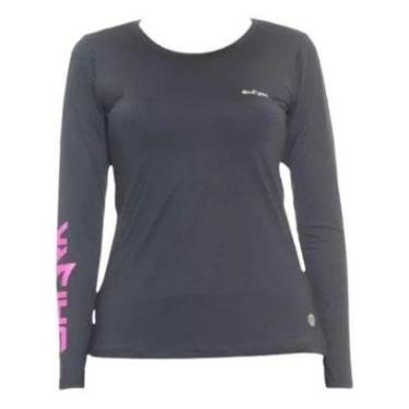 Imagem de Camiseta Manga Longa Feminina Shark Beach Tennis Uv - Preto - M (Br)-Feminino