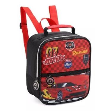 Imagem de Lancheira Térmica Carros Turbo 07 Escolar Racing Infantil Denlex-Masculino