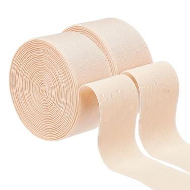 Imagem de OLYCRAFT Sapato de balé de 4,8 metros com ponta elástica rolo de cetim 7/20.3 cm fita minimalista para balé com tira elástica para mulheres, apresentações de palco e balés, acessórios de dança