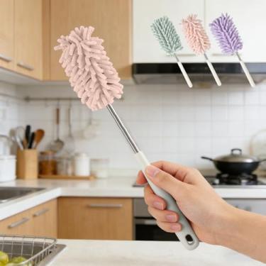 Imagem de Espanador de microfibra, adequado para limpeza de mesas, carros, janelas, móveis e ventiladores de teto com um mastro extensível
