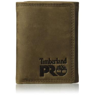 Imagem de Carteira masculina Timberland PRO de couro RFID com porta-documento, Marrom escuro/Pullman, tamanho único