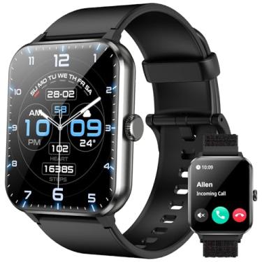 Imagem de Smartwatch Feminino Masculino com Chamadas Bluetooth - 100+ Modos Esportivos, Pedômetro, Notificações, Compatível com Android e iOS