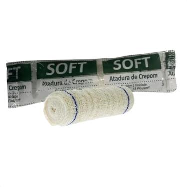 Imagem de Kit C/ 12 Atadura Crepom 10CM x 1,80MM Erimax 13 Fios Cotton