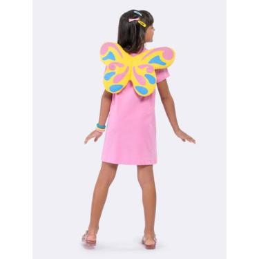 Imagem de Camisola Manga Curta Unicórnio com Glitter e Asas - Veggi, Rosa, 10, M