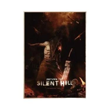 Imagem de Silent Hill 2 Jogo Filme Pegajoso Cartazes Vintage Room Bar Café Decor