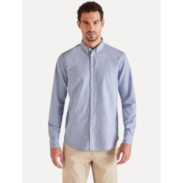 Imagem de Camisa Reserva Masculina Oxford Color Icon Azul Royal Mescla-Masculino