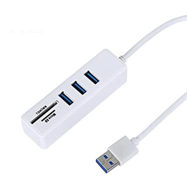 Imagem de Hub USB 3.0 Multi USB 3.0 Divisor USB de alta velocidade TF Leitor de cartão SD tudo em um para acessórios de computador PC (Cor: A) (B)
