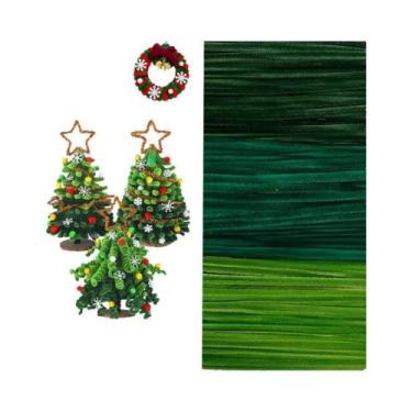 Imagem de Limpa-Cachimbo De Natal Vermelho, Verde E Branco, 300 Peças, Hastes De