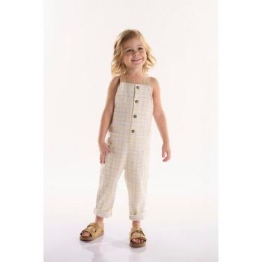 Imagem de Jardineira Infantil para Menino em Viscolinho Beiramar Três e Já, Off,