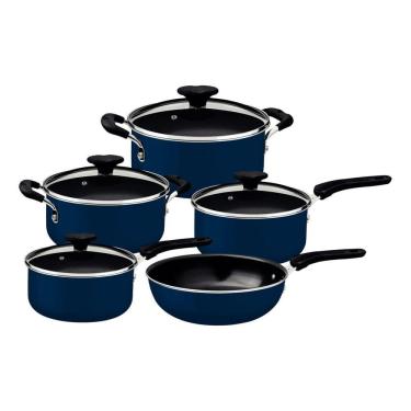 Imagem de Jogo De Panelas Tramontina Tunis 5Pçs Azul