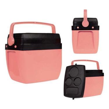 Imagem de Caixa Térmica Cooler 18l Alça Leve Mor Cores Variadas Praia -, Rosa