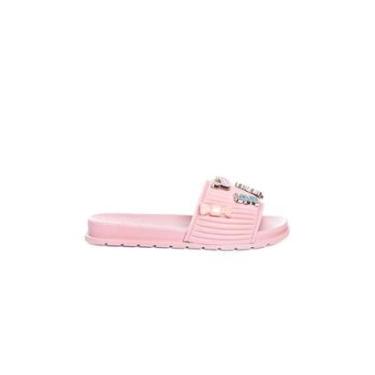 Imagem de Chinelo Slide Infantil Molekinha Pins Rosa-Feminino
