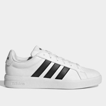 Imagem de Tênis Adidas Grand Court Base 3.0 Feminino, Branco, 37