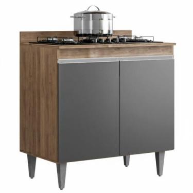 Imagem de Balcao Com Tampo 2 Portas Ellen 80 cm Eratto Moveis - Milani Store, Fr