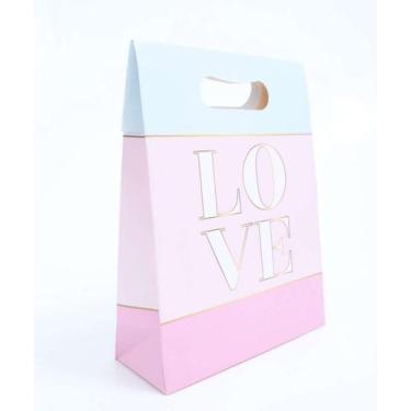 Imagem de Embalagem Presente Sacola Estampada Marisa-89054, UN, Rosa