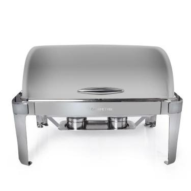 Imagem de Rechaud Aço Inox Premium Basculante Retangular Gourmet Mix