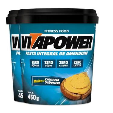 Imagem de Kit 2 Pasta De Amendoim Vitapower Integral 450G - Vitafor