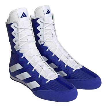 Imagem de Sapatilha de Boxe adidas HOG 4 BOOTS HP9612 Azul/Branco-Unissex