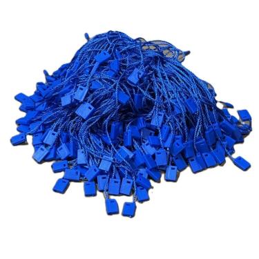 Imagem de Lacre de Autenticidade para Tags e Etiquetas em Roupas e Tecidos com Trava Interna Azul...