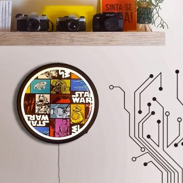 Imagem de Luminária Universe Of Star Wars Tpc com Luz LED Inclusa e Cabo de Força com Interruptor Preto Star Wars
