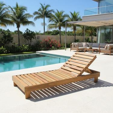 Imagem de Espreguiçadeira para Jardim Ibiza Yescasa Amadeirado