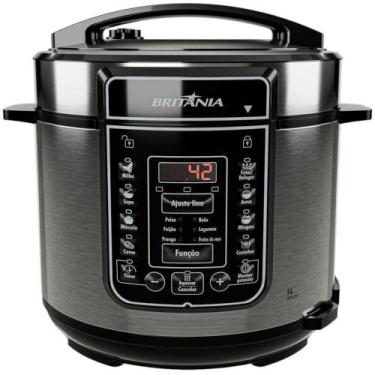 Imagem de Panela de Pressão Elétrica Britânia BPP05P 5L 900W Revestimento Redsto