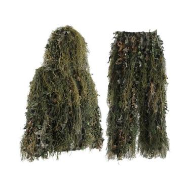 Imagem de Traje De Camuflagem 3D Com Folhas Para Caça Masculino Da JOAXOR - NONE