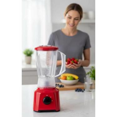 Imagem de Liquidificador Potente Vermelho 1,25L 500W - Congratulations Store