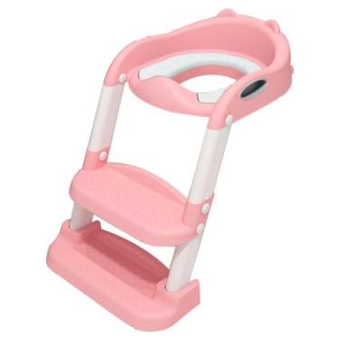 Imagem de Assento Sanitário Infantil Com Escada Salmão - OUTRAS MARCAS