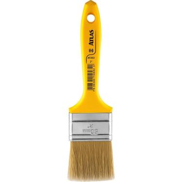 Imagem de Pincel Trincha Média Atlas 50 Mm Sintético Para Tinta óleo E Esmalte Sintético