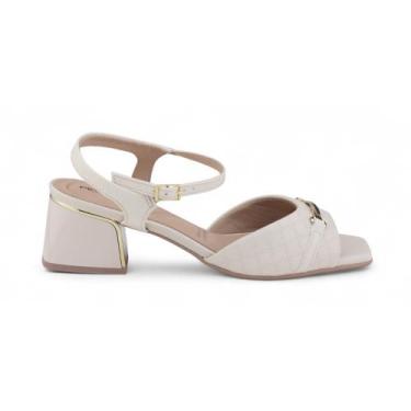 Imagem de Sandália Feminina Piccadilly 543098 Casual, 35, Branco off