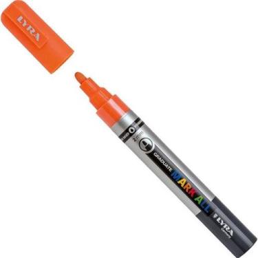 Imagem de Caneta Lyra Graduate Mark All 2 mm Fluo Laranja