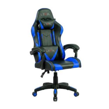 Imagem de Cadeira Gamer Level LVC01DN - Ergonômica - Encosto Reclinável 180 - At
