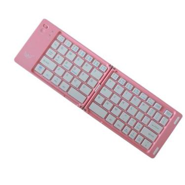 Imagem de Mini Teclado Dobrável s/Fio Bluetooth AL-313 J Altomex, Rosa