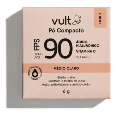 Imagem de Pó Compacto Vult Fps 90 Médio Claro 6g Cor 2 Médio Claro
