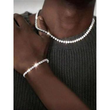Imagem de Kit colar e pulseira Luxo - Bens