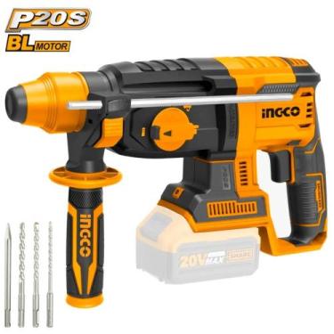 Imagem de Martelete rotativo brushless ingco 2j sds plus a bateria 20v linha p20