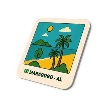 Imagem de Imã Geladeira Maragogo- Alagoas Brasil 5x5cm De Metal - M-Planner