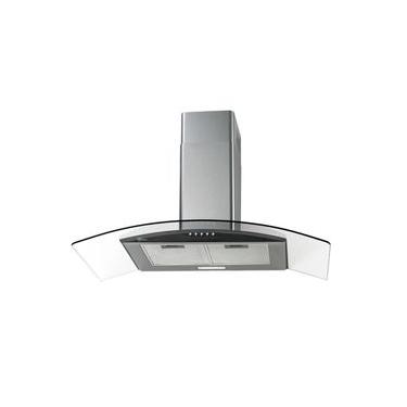 Imagem de Coifa de Parede Fischer Fit 90cm Inox e Vidro com Exaustor Depurador Led 110V
