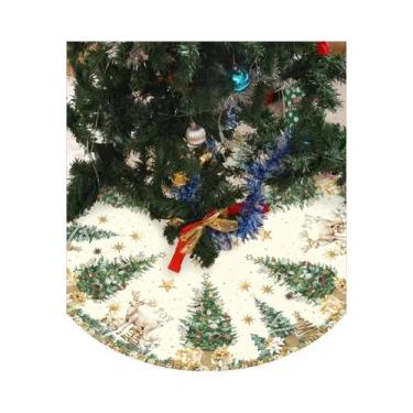 Imagem de Saia Para Árvore De Natal Com Tema De Rena, Decorações De Natal Para S
