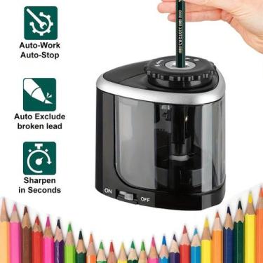 Imagem de Apontador De Lápis Elétrico Automático-Design De Mesa Para De 6-8 Mm-P