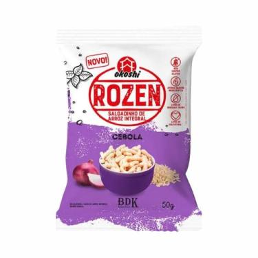 Imagem de Kit 6X: Salgadinho de Arroz Integral Rozen Cebola Okoshi 50g