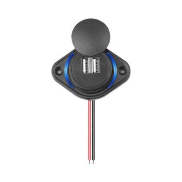 Imagem de Carregador Universal 12-24V Dual USB 3.1A PD QC3.0 Para Carro, Moto, B