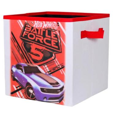 Imagem de Caixa Organizadora Hot Wheels com Alça Organizador de Brinquedo Infant