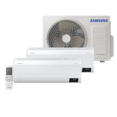Imagem de Ar Condicionado Multi Split Samsung Hi Wall Wind Free 2x9000 BTU/h Quente e Frio AJ050AXJ2KH/AZ – 220 Volts
