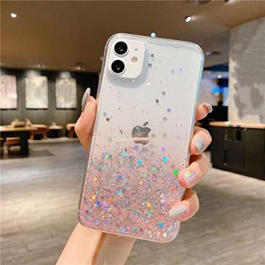 Imagem de Capa de telefone de silicone macio transparente fashion glitter para iphone 7 8 plus 11 12 pro max 12 mini x xr xs max se 2020 capa protetora, p, para iphone 12pro max