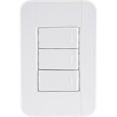 Imagem de Conjunto 4x2 com 3 Interruptores Simples 10A 250V