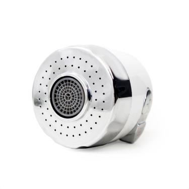 Imagem de Bico Arejador Duplo Jato Abs Branco/ Cromado P/ Bica Gourmet
